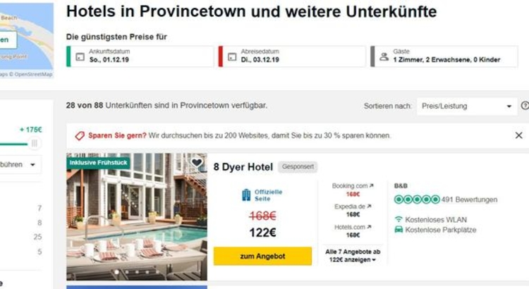 Tripadvisor Gesponserte Platzierung Direkt Buchung Foto Tripadvisor